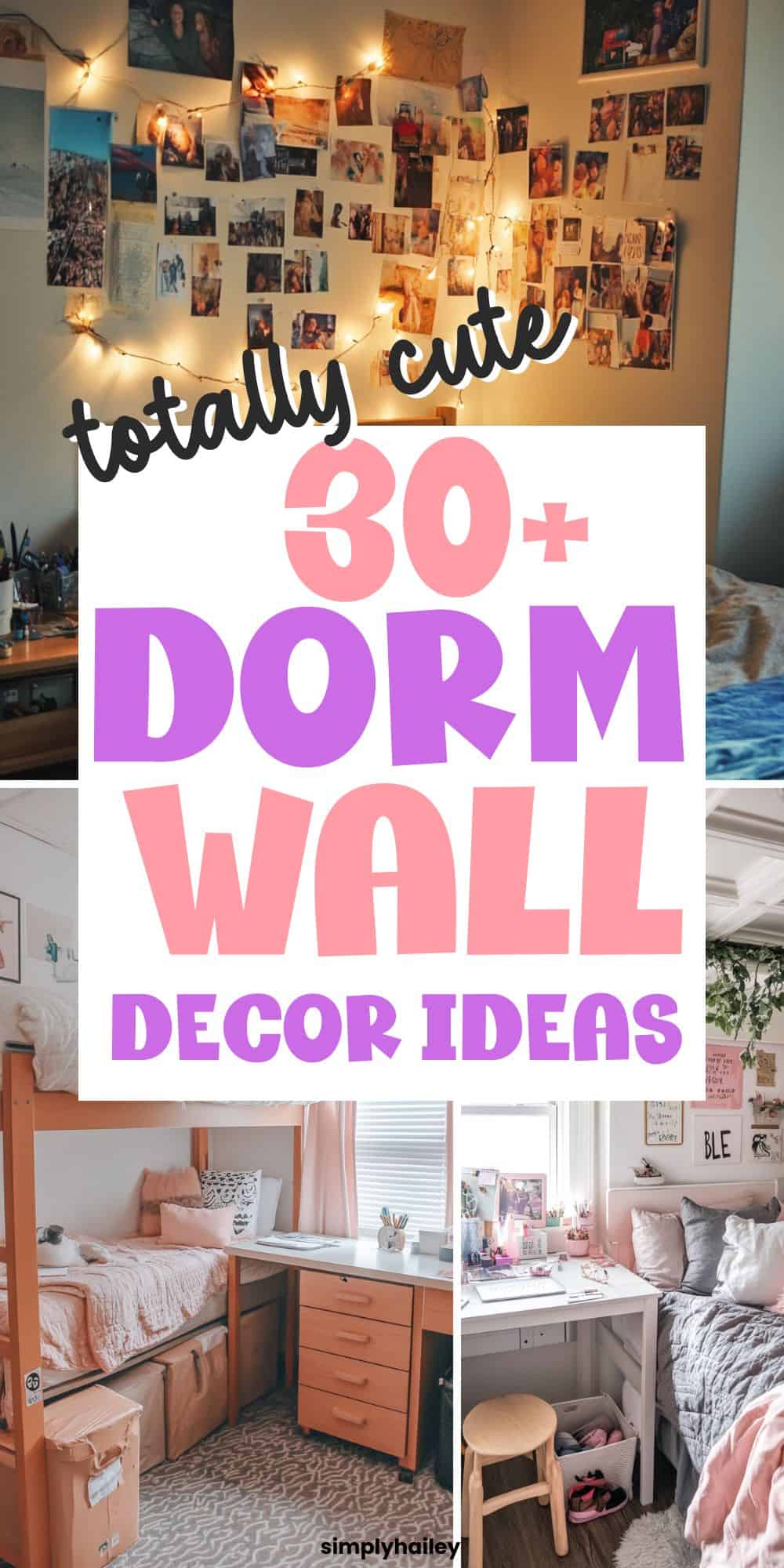 35 Insanely Cute Dorm Wall Decor Ideas (Dorm Inspo Right Here)