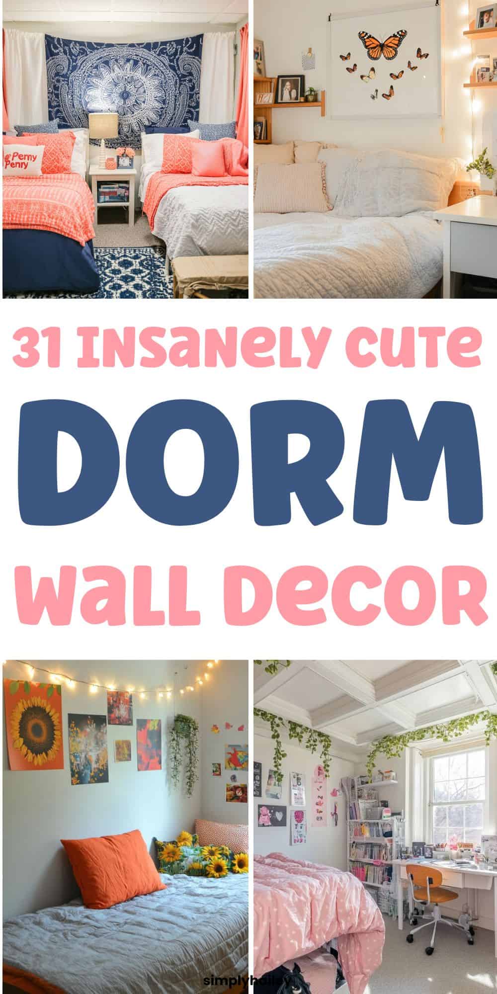 35 Insanely Cute Dorm Wall Decor Ideas (Dorm Inspo Right Here)